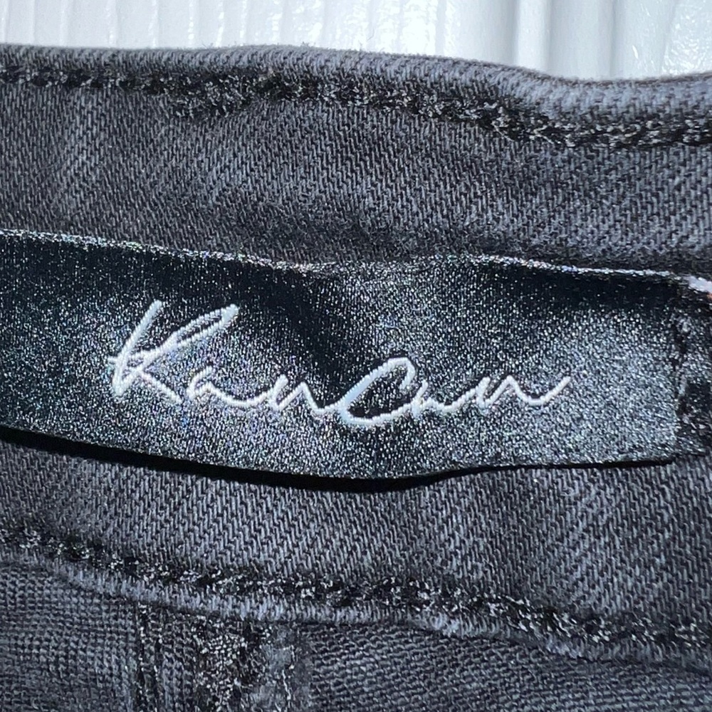 Kancan distressed black cropped jeans size 7/27 - Picture 7 of 10